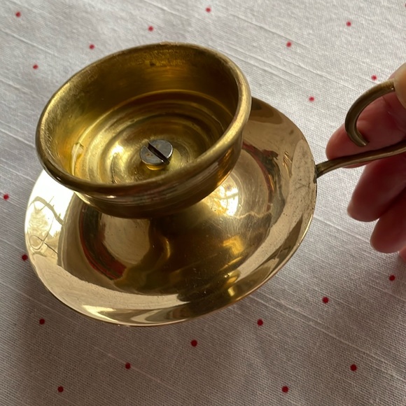 VTG 1970’s Mini Brass Candle Lamp - Picture 2 of 6